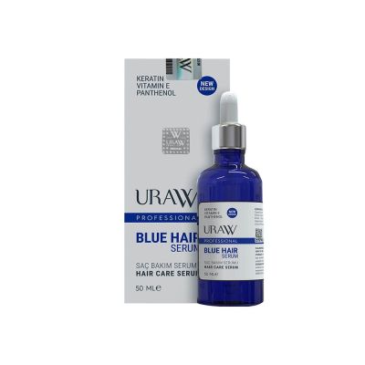 URAW Blue Hair Serum 50ml Set: 2 Stk + gratis Dermaroller